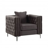 Gillian II Chair 53389 in Dark Gray Velvet by Acme
