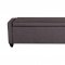150-BR Upholstered Sleigh Bed in Dark Gray Fabric by Liberty