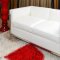 Le Corbusier Style Grande Sofa, Loveseat & Chair Set in White