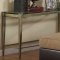 Clear Glass Top Modern 3Pc Coffee Table Set w/Metal Legs