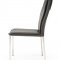 Sydney Dining Chair Set of 2 by J&M in Gray Eco-Leather