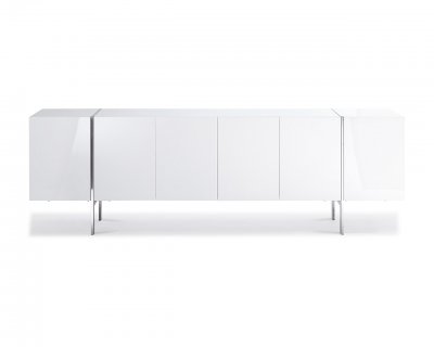 Struttura Large Buffet in High Gloss White by Whiteline Imports