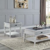 Katia Coffee Table LV01052 in Weathered White & Gray by Acme