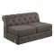 Jaqueline Sectional Sofa LV01459 in Brown Linen Fabric by Acme