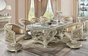 Sorina Dining Table DN01208 Antique Gold by Acme w/Options [AMDS-DN01208-DN01220 Sorina]