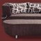 Brown Microfiber Convertible Sectional Sofa Bed w/Ottoman Bench