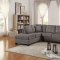 Emilio Sectional Sofa 8367TP in Taupe Fabric by Homelegance