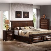 B2750 Bedroom in Espresso w/2 Drawer Bed & Jewerly Dresser