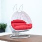 Wicker Hanging Double Egg Swing Chair ESCW-57R by LeisureMod