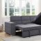 Natalie Sectional Sofa 55530 in Gray Chenille Fabric by Acme
