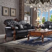 Dresden Sofa 58230 in Black PU by Acme w/Options