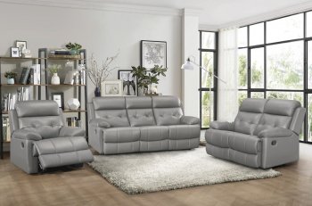Lambent Motion Sofa 9529GRY in Gray by Homelegance w/Options [HES-9529GRY-Lambent]