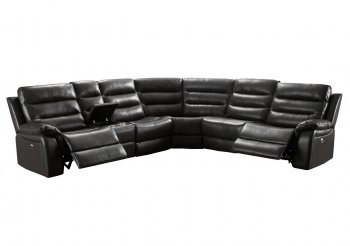 6450 Power Reclining Sectional Sofa in Charcoal PU by Lifestyle [SFLLSS-6450 Charcoal]
