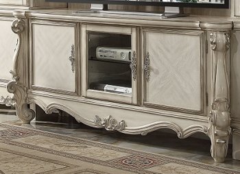 Versailles TV Stand 91324 in Bone by Acme w/Optional Wall Unit [AMWU-91324-Versailles]