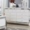 Alonza Bedroom 1845 in White by Homelegance w/Options