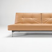 Camel, Black or White Leatherette Modern Sofa Bed By Innovation