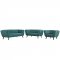 Bestow Sofa in Teal Fabric by Modway w/Options