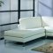 Black Top Grain Leather Upholstery Modern Sectional Sofa