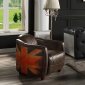 Brancaster Chair LV01811 Antique Slate Leather by Acme w/Options