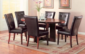 Deep Cherry Finish Dinette With Oval Top [AMDS-107-7180]