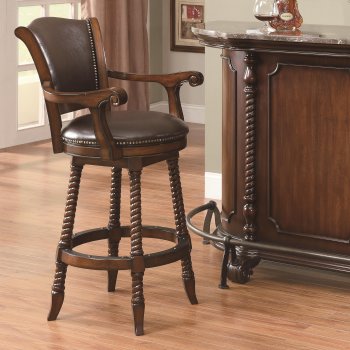 100679 Bar Stools Set of 2 in Cherry by Coaster [CRBA-100679]