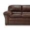 Mahogany Bycast Leather Modern Sofa and Loveseat Set