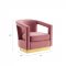 Frolick Accent Chair in Dusty Rose Velvet by Modway