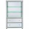 Persis Bookcase 92850 in Mirrored by Acme