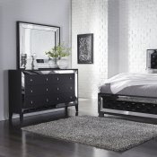 Catania Bedroom Set 5Pc in Black by Global w/Options