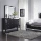 Catania Bedroom Set 5Pc in Black by Global w/Options