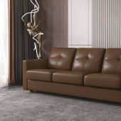 Noci Sofa w/Sleeper LV01295 in Brown Leather by Mi Piace