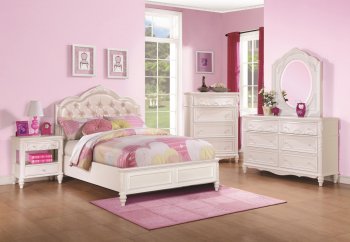 400720 Caroline Kids Bedroom in White by Coaster w/Options [CRKB-400720 Caroline]