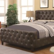 304249 Upholstered Bed by Coaster w/Button Tufting