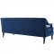 Concur Sofa in Navy Velvet Fabric by Modway w/Options