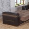 Moon Troya Brown Sectional Sofa Bed in Fabric by Bellona