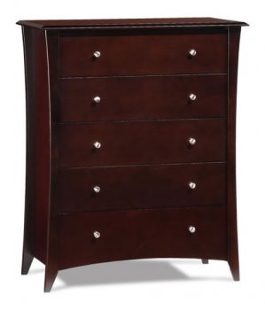 Cappuccino Finish Chest With Five Spacious Drawers [LSC-500]
