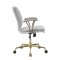 Damir Office Chair 92422 Vintage White Top Grain Leather by Acme