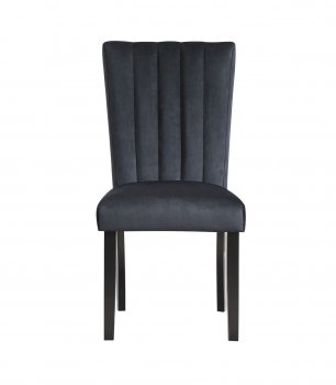 D8685DC Dining Chairs Set of 4 in Black Velvet by Global [GFDC-D8685DC Black]