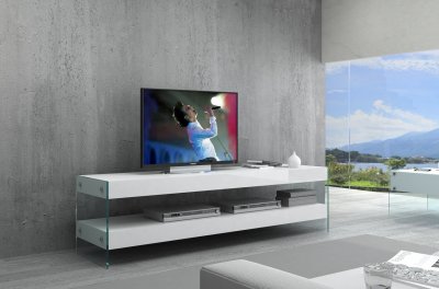 Cloud TV Base in White High Gloss by J&M