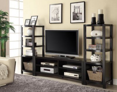 700697 3Pc Wall Unit in Cappuccino by Coaster