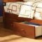 CM7904OAK Carus Kids Bedroom in Oak w/Platform Bed & Options