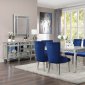 Varian Dining Table 66160 in Mirrored by Acme w/Options