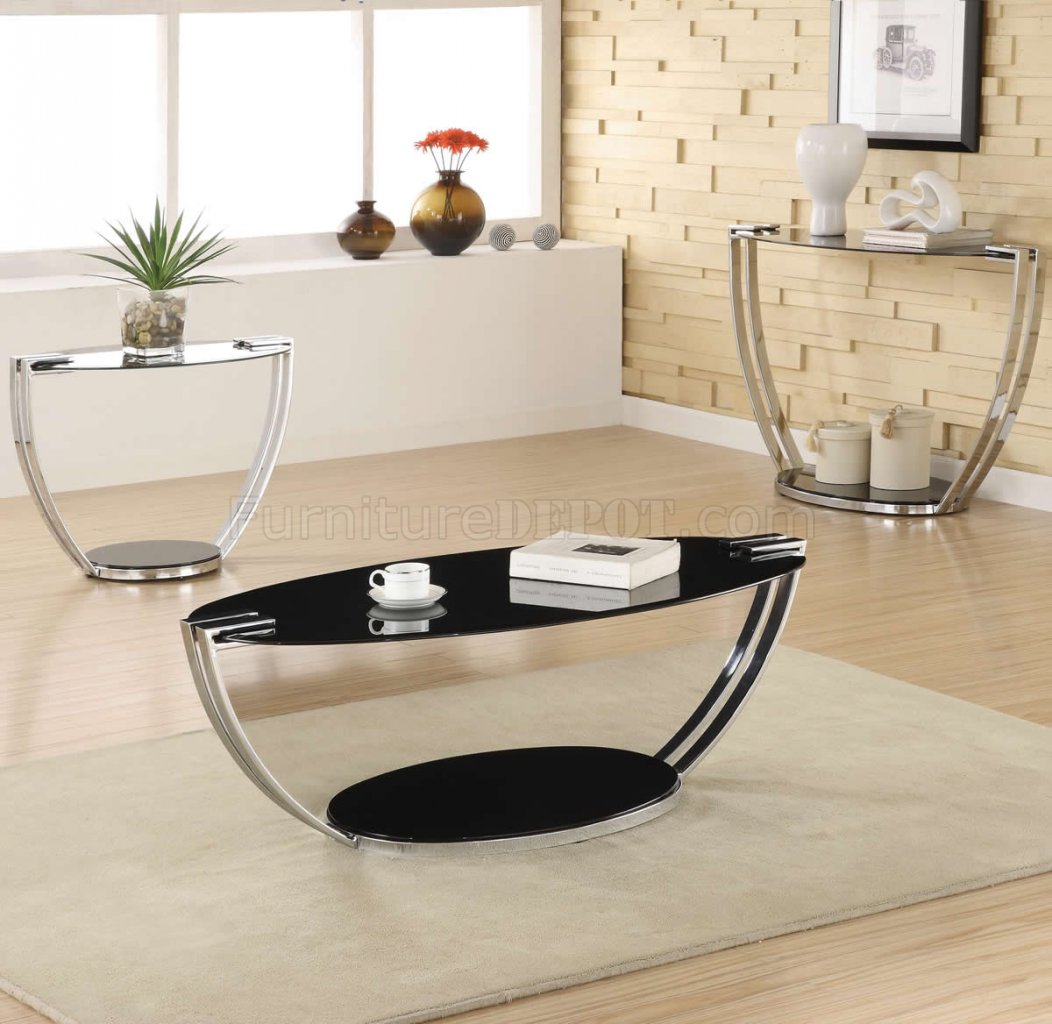 Metal Base &amp; Glass Top Modern Coffee Table w/Options