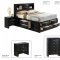 Linda Bedroom 5Pc Set in Black by Global w/Storage Bed & Options