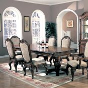 Saint Charles Dining Table in Deep Brown by Coaster w/Options