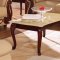 BK81C Coffee Table w/Beige Faux Marble Top by American Eagle