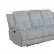 Waterbury Motion Sofa 602561 in Gray by Coaster w/Options