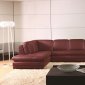 ML157 Sectional Sofa in Red Leather by Beverly Hills
