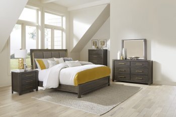 Scarlett Bedroom 5Pc Set 1555 in Brownish Gray by Homelegance [HEBS-1555 Scarlett]