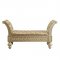 Seville Bench BD00456 in Tan PU & Gold by Acme